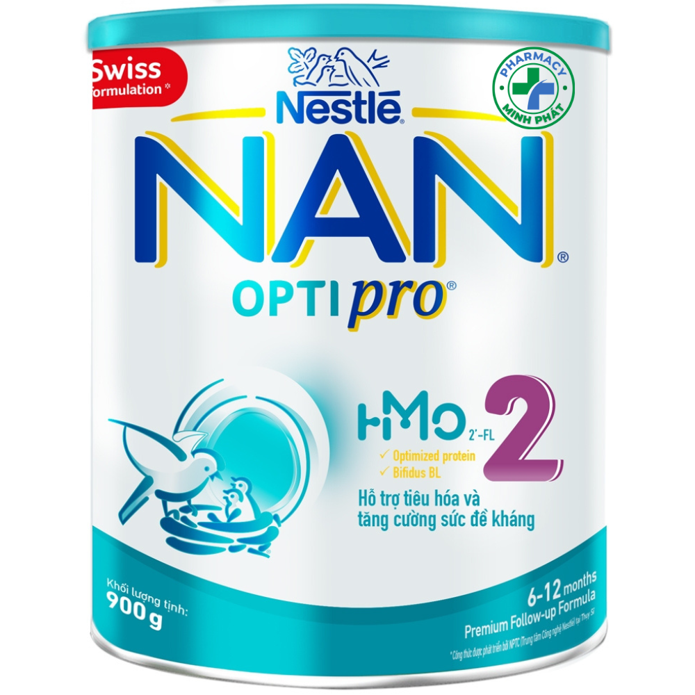 Sữa Nan Optipro 2 900g, HMO (6-12 tháng)